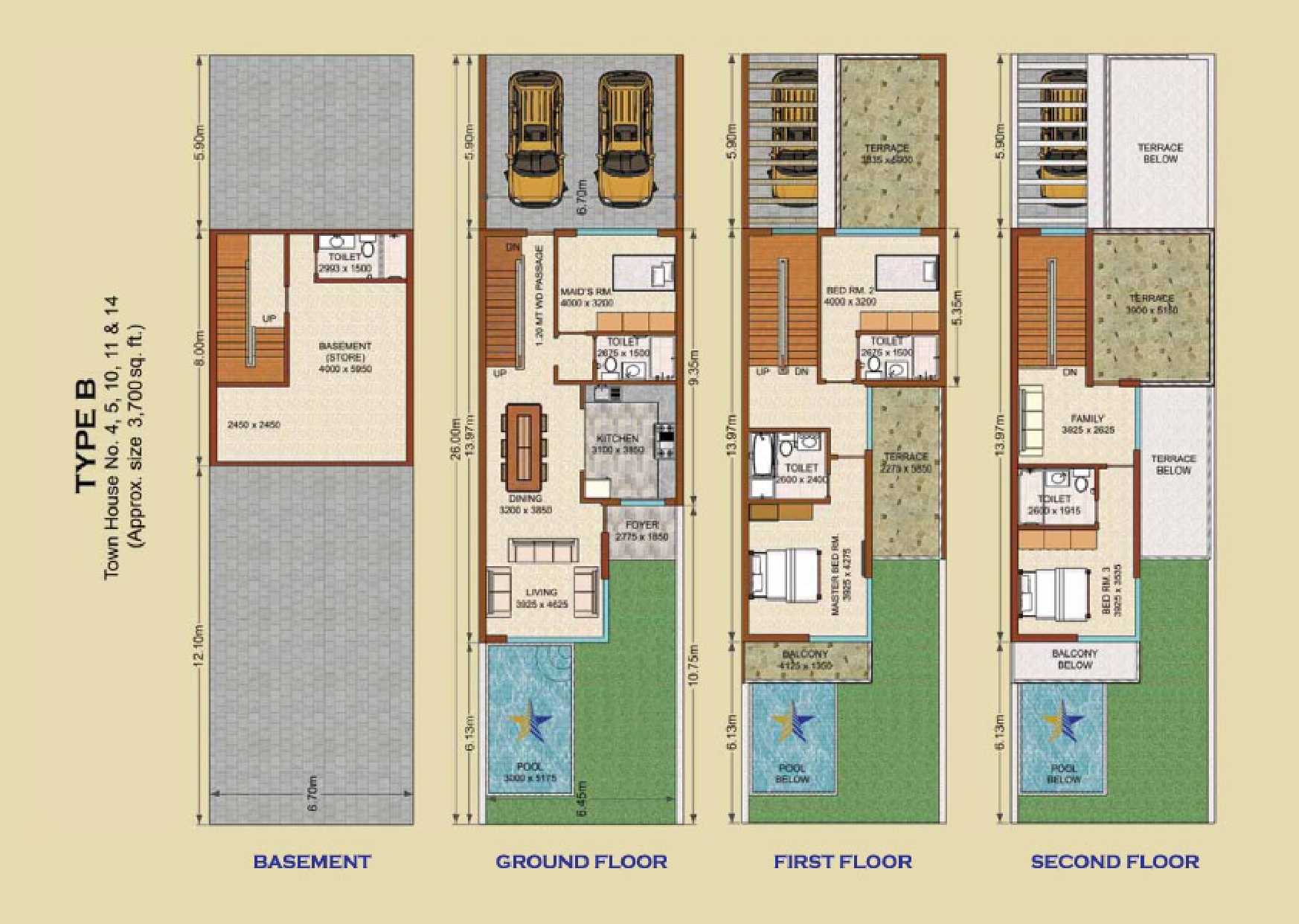 Type B | No.4,5,10,11,14